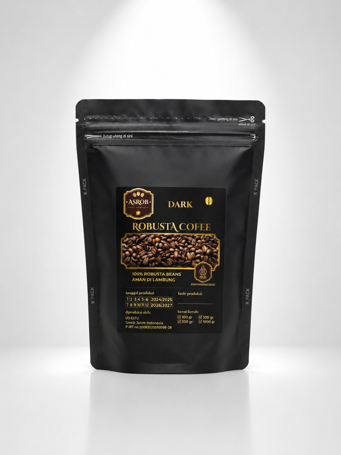Kopi Robusta Asrob (Dark)