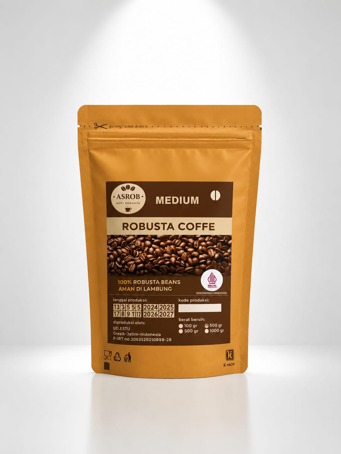 Kopi Robusta Asrob (Medium) 