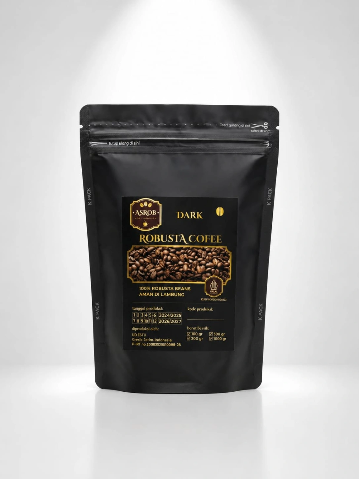 Kopi Robusta Asrob (Dark)